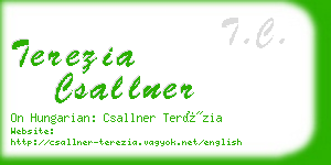 terezia csallner business card